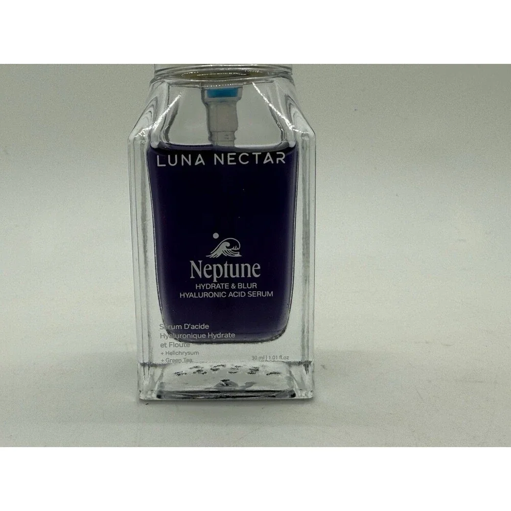 Luna Nectar NEPTUNE Hydrate & Blur W/Hyaluronic Acid,Helichrysum & Green Tea New